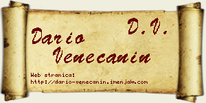 Dario Venečanin vizit kartica